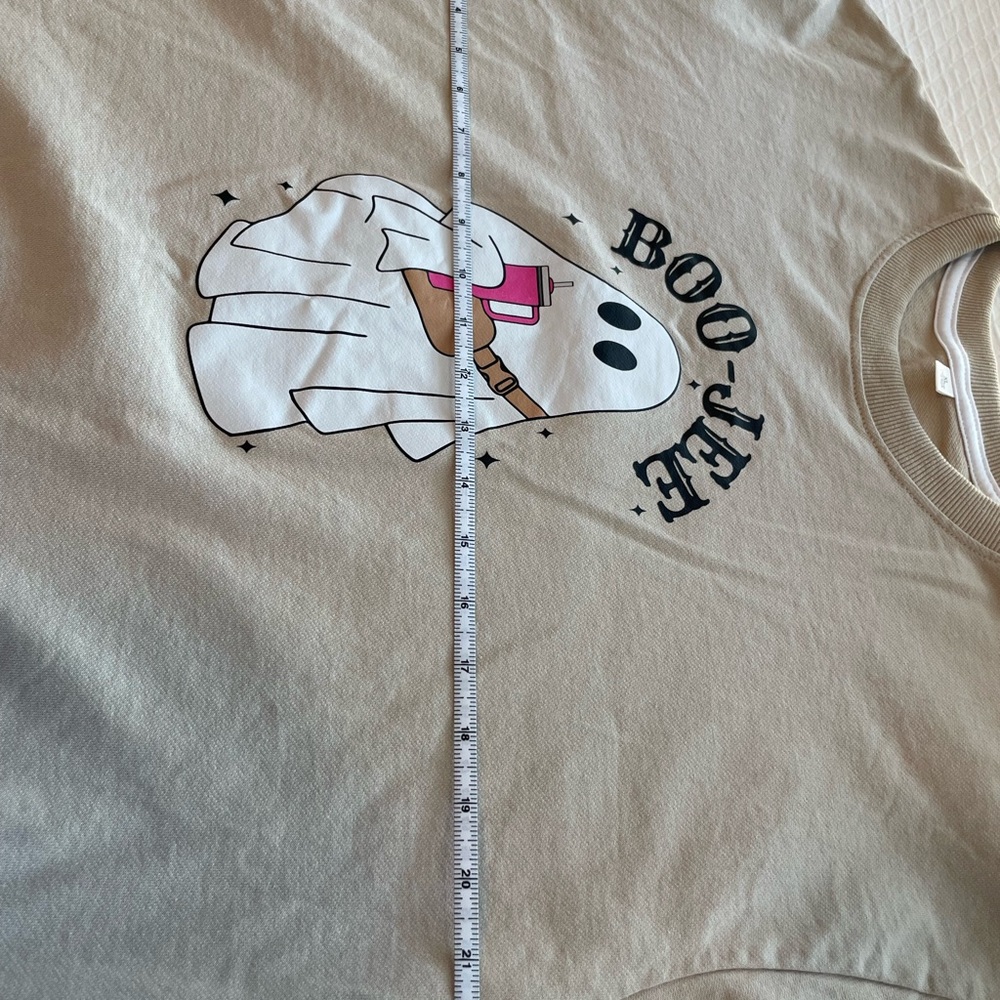 Tan Boo-Jee Ghost Sweatshirt - Picture 4 of 5
